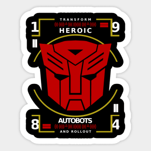 Heroic Autobots Sticker